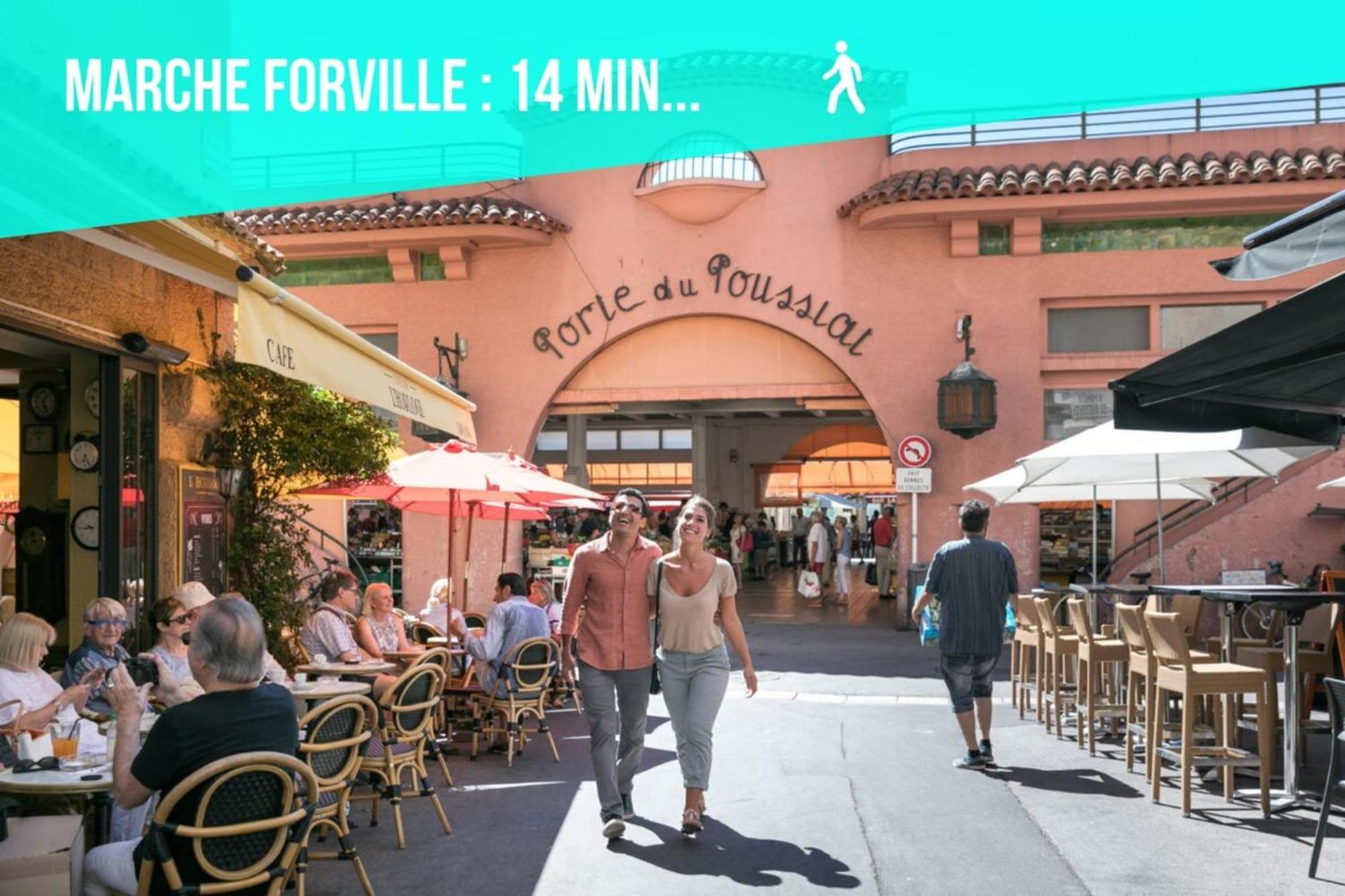 Les Sorbiers - Centre Ville - Spacieux & Climatisation Cannes Luaran gambar